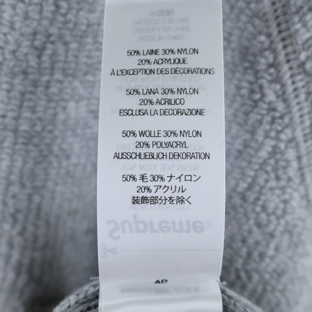 SUPREME(シュプリーム) 24AW Terry Small Box Sweater テリー スモールボックスロゴ クルーネック アクリルウールニットセーター グレー