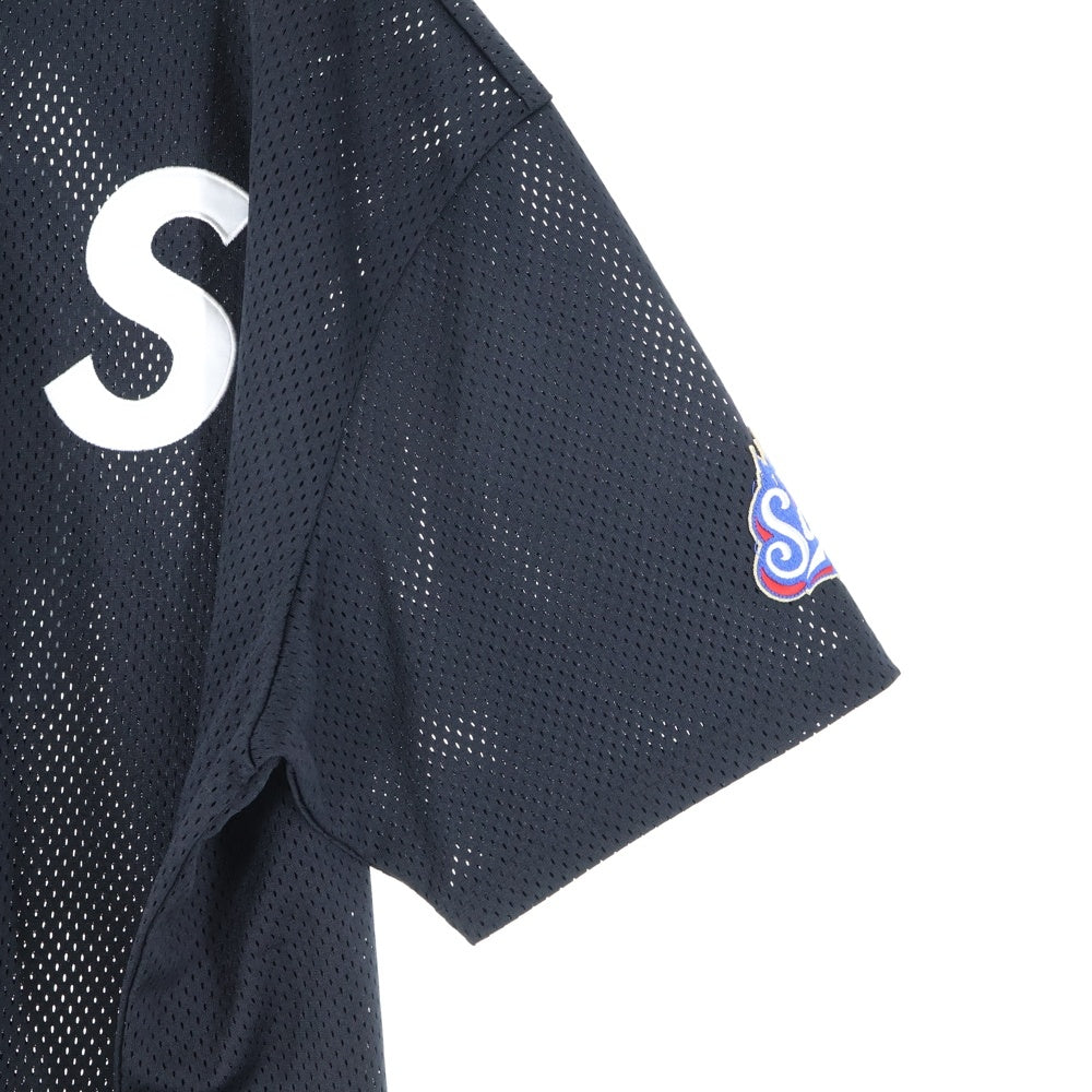 SUPREME(シュプリーム) 25SS S Logo Baseball Henley エスロゴ ベースボール ヘンリー 半袖シャツ ブラック