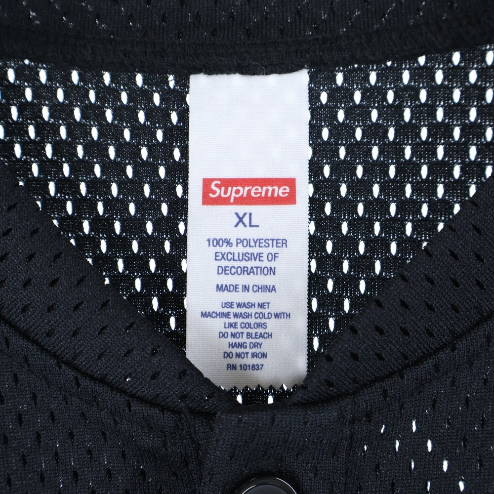 SUPREME(シュプリーム) 25SS S Logo Baseball Henley エスロゴ ベースボール ヘンリー 半袖シャツ ブラック