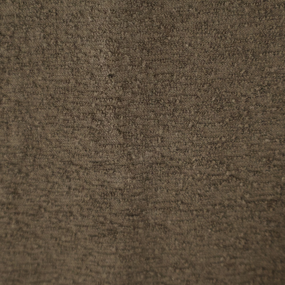 ISAMU KATAYAMA BACKLASH(イサムカタヤマバックラッシュ) 22SS COTTON RANDOM PILE CUT&SWEN LONG SLEEVE コットンランダムパイル ポケット クルーネック 長袖Tシャツ カットソー ブラウン 1899-05