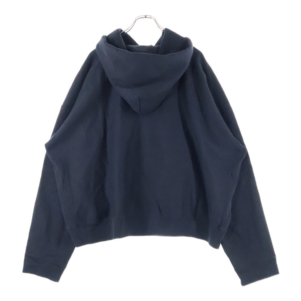 READY MADE(レディメイド) 24AW BIG HOODIE LOGO 刺繍ロゴ オーバーサイズ スウェット プルオーバーパーカー ブラック RE-CO-BK-00-00-285