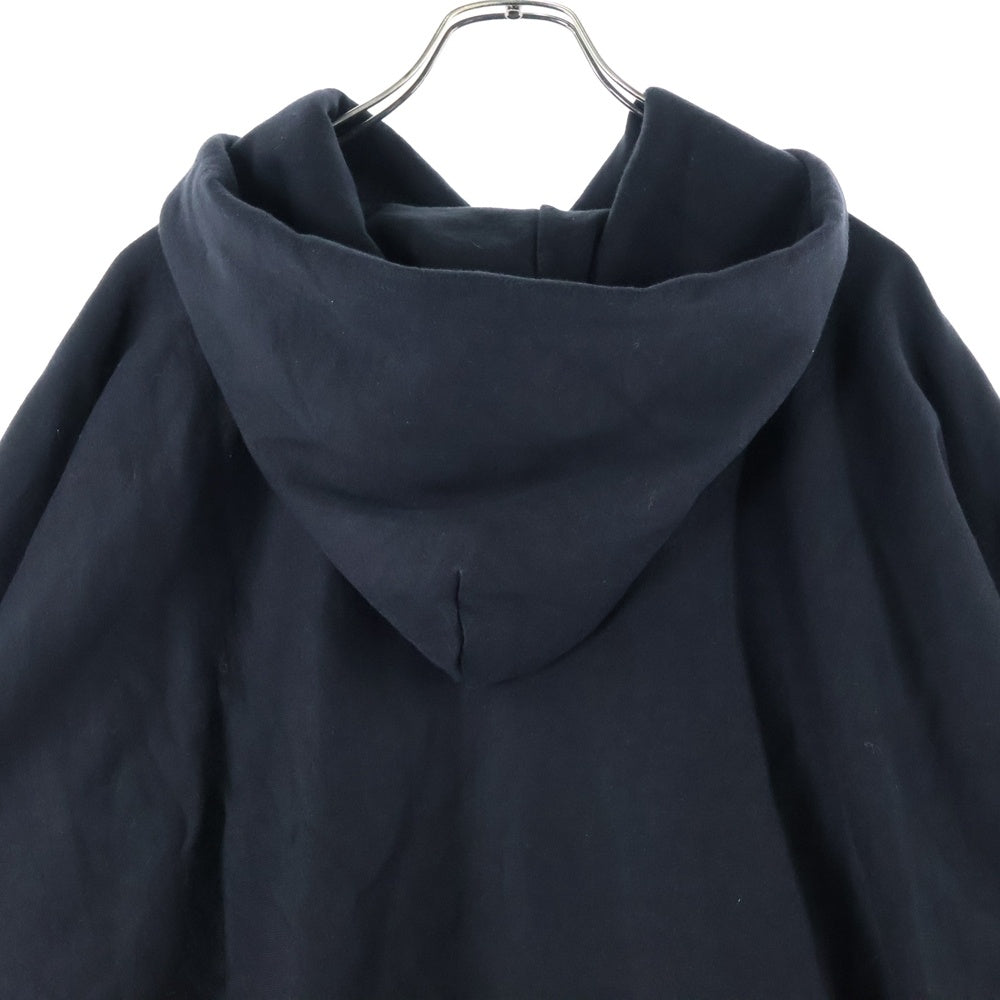 READY MADE(レディメイド) 24AW BIG HOODIE LOGO 刺繍ロゴ オーバーサイズ スウェット プルオーバーパーカー ブラック RE-CO-BK-00-00-285