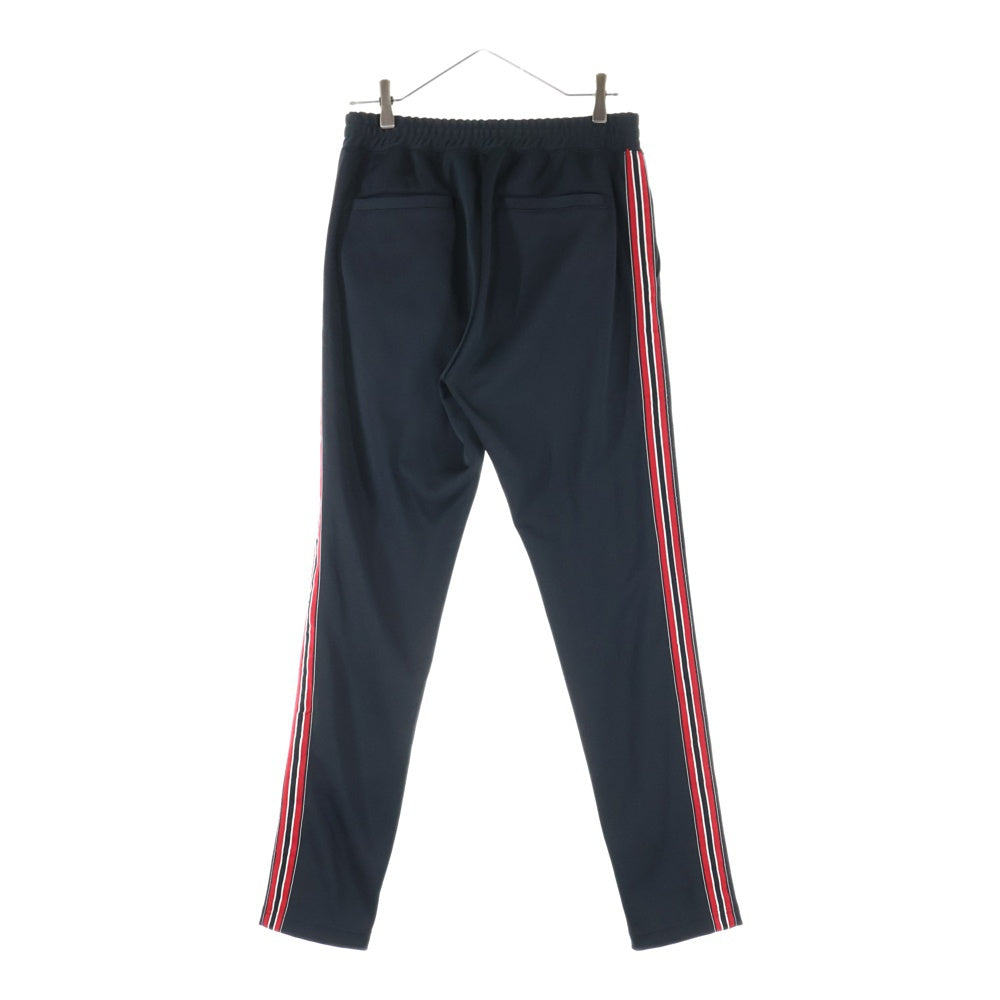 ISAMU KATAYAMA BACKLASH(イサムカタヤマバックラッシュ) POLYESTER-JERSEY TRACK PANTS ポリエステル ジャージー トラックパンツ ブラック/レッド 2054-01