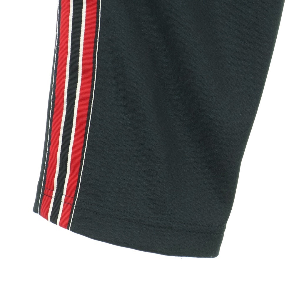 ISAMU KATAYAMA BACKLASH(イサムカタヤマバックラッシュ) POLYESTER-JERSEY TRACK PANTS ポリエステル ジャージー トラックパンツ ブラック/レッド 2054-01