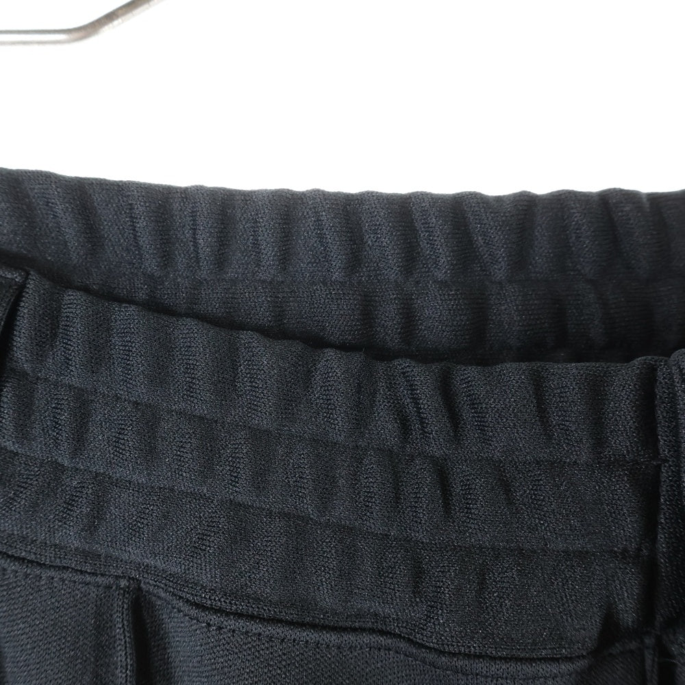 ISAMU KATAYAMA BACKLASH(イサムカタヤマバックラッシュ) POLYESTER-JERSEY TRACK PANTS ポリエステル ジャージー トラックパンツ ブラック/レッド 2054-01