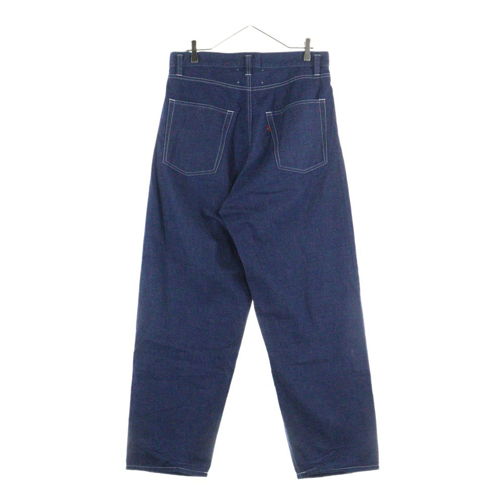 N/O7(エヌゼロナナ) CHAMBRAY DENIM PANTS 日本製 シャンブレー デニム 5ポケット ストレートパンツ インディゴ
