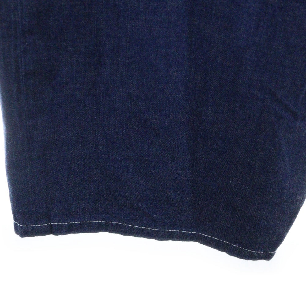 N/O7(エヌゼロナナ) CHAMBRAY DENIM PANTS 日本製 シャンブレー デニム 5ポケット ストレートパンツ インディゴ