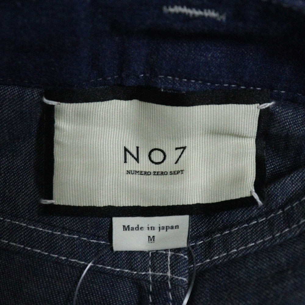 N/O7(エヌゼロナナ) CHAMBRAY DENIM PANTS 日本製 シャンブレー デニム 5ポケット ストレートパンツ インディゴ