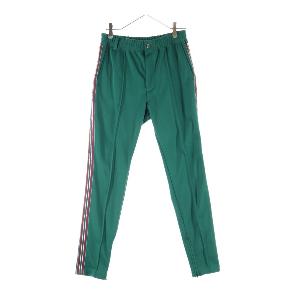 ISAMU KATAYAMA BACKLASH(イサムカタヤマバックラッシュ) POLYESTER-JERSEY TRACK PANTS ポリエステル ジャージー トラックパンツ グリーン 2054-01