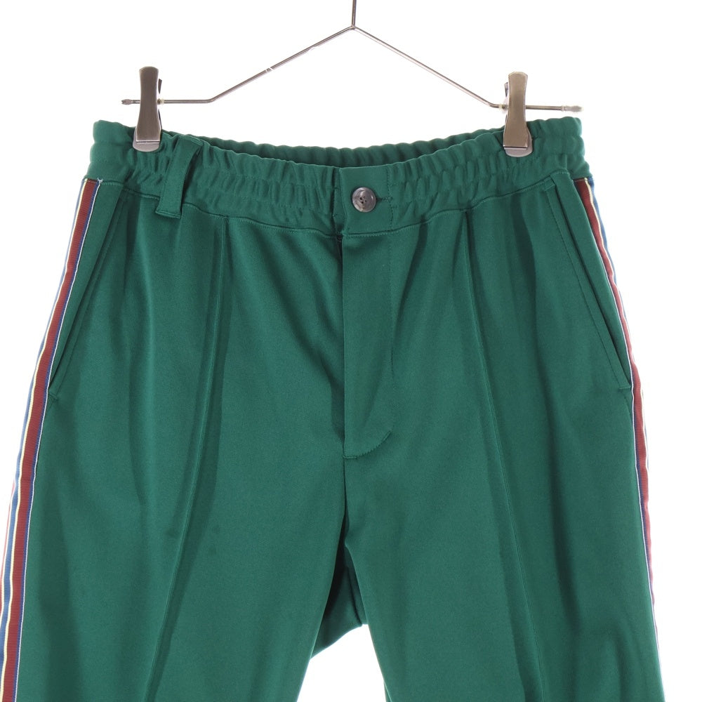 ISAMU KATAYAMA BACKLASH(イサムカタヤマバックラッシュ) POLYESTER-JERSEY TRACK PANTS ポリエステル ジャージー トラックパンツ グリーン 2054-01