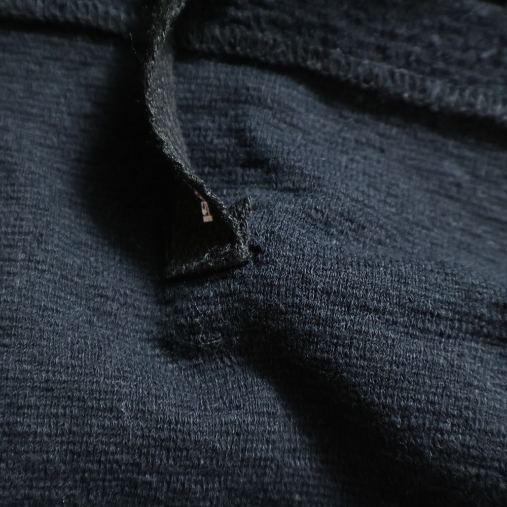 ISAMU KATAYAMA BACKLASH(イサムカタヤマバックラッシュ) RANDOM-PILE FABRIC CUT&SEWN ランダムパイル ファブリック 七分袖Tシャツ カットソー ブラック 2062-05