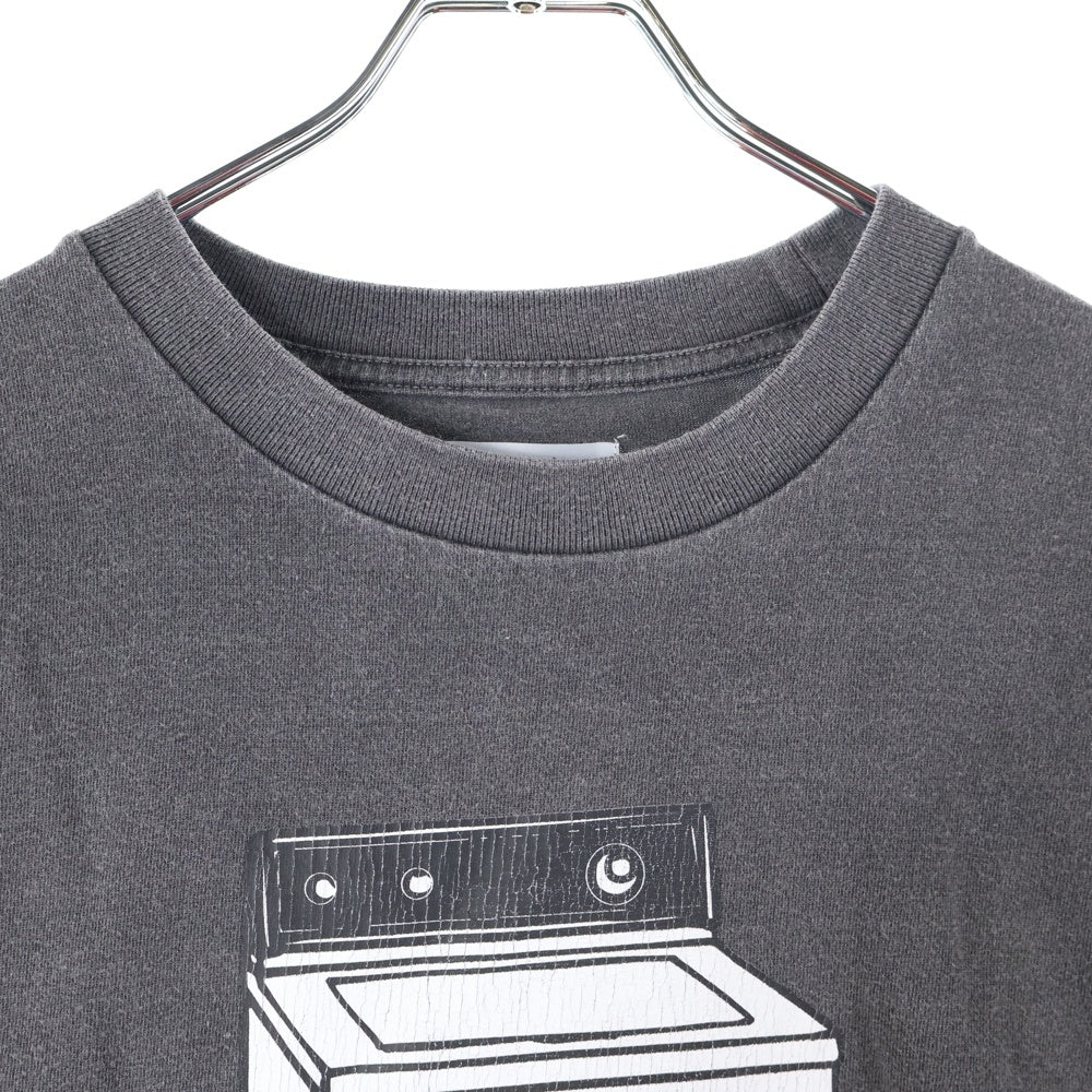 insonnia(インソニア) SONIC YOUTH WASHING MACHINE TEE ソニックユース VINTAGE加工 両面プリント クルーネック 半袖Tシャツ カットソー チャコール IP-SY-014