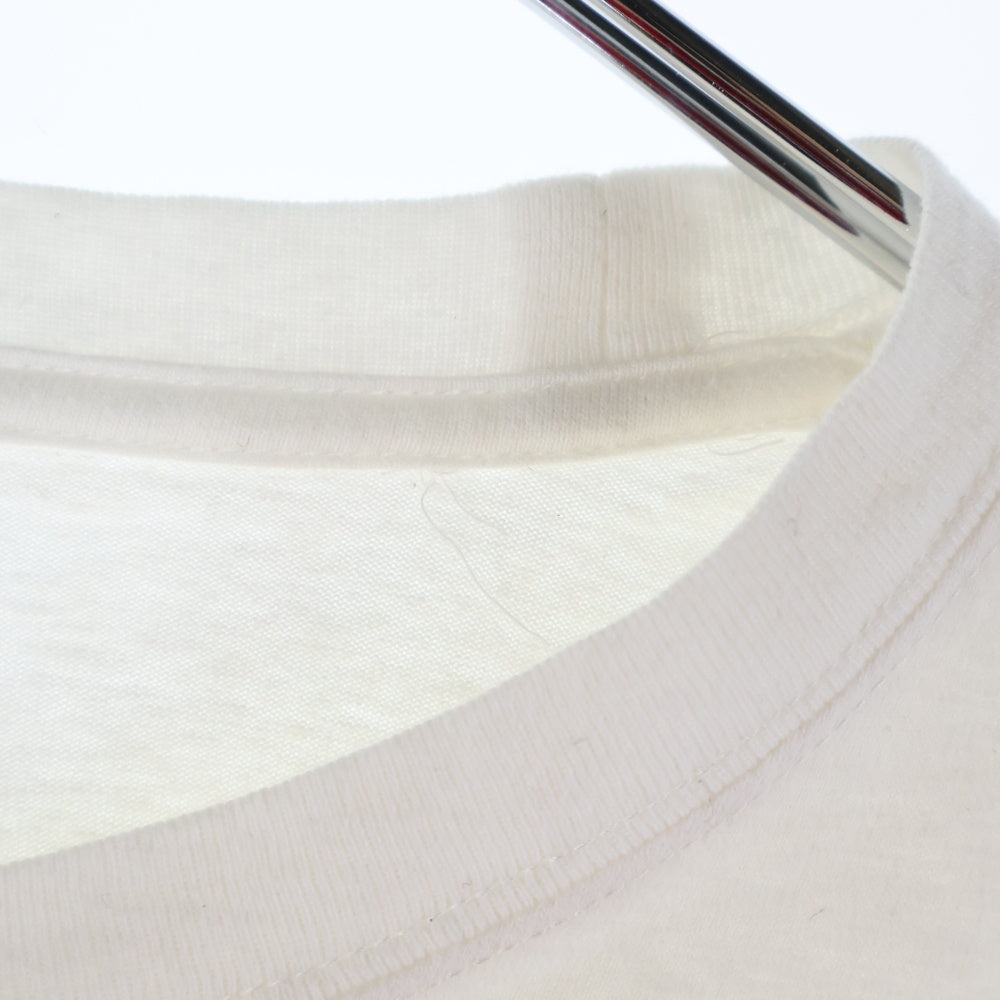 ISAMU KATAYAMA BACKLASH(イサムカタヤマバックラッシュ) Photo by commyu スプレープリント加工 クルーネック 半袖Tシャツ カットソー ホワイト 1946-01