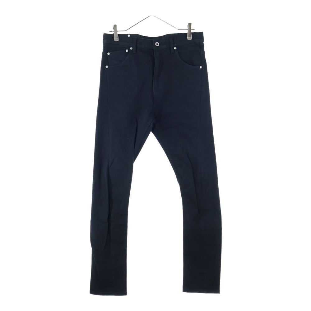 ISAMU KATAYAMA BACKLASH(イサムカタヤマバックラッシュ) 13oz STRETCH DENIM SHIN KURO セミサルエル ストレッチデニム スキニーパンツ ブラック 2027-02