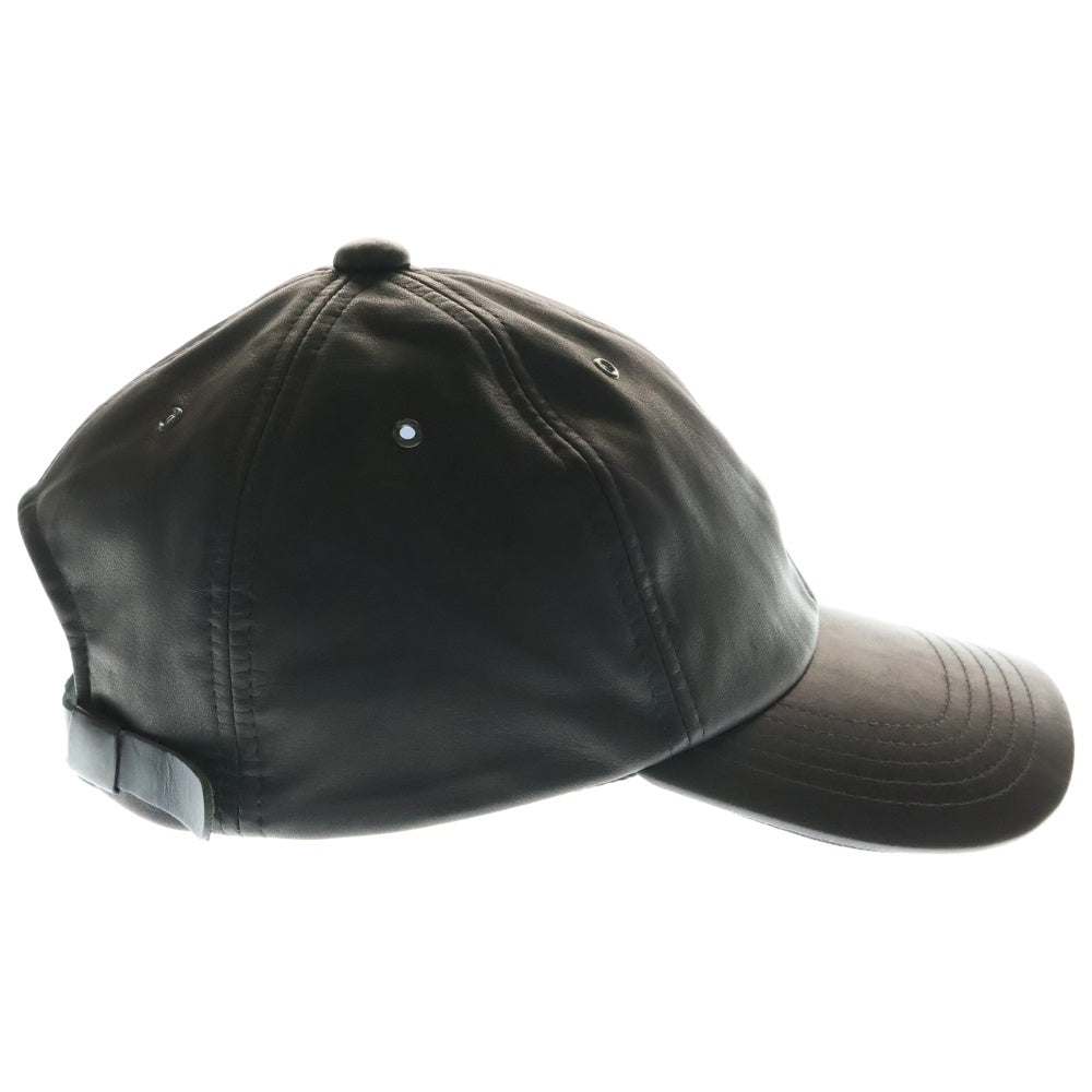 ISAMU KATAYAMA BACKLASH(イサムカタヤマバックラッシュ) FURNITURE LEATHER CAP ファニチャーレザーキャップ 帽子 ブラック 858-04