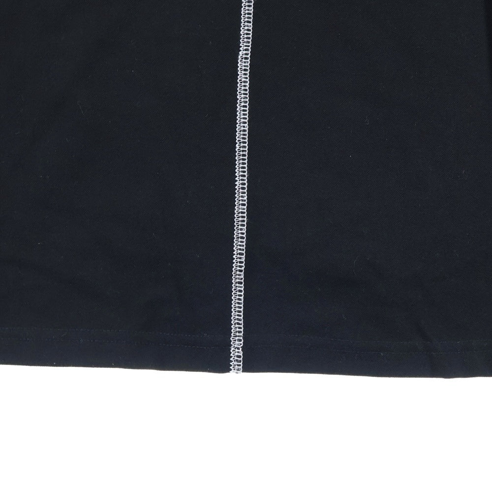 ISAMU KATAYAMA BACKLASH(イサムカタヤマバックラッシュ) THERMO CUT&SEWN / SQUARE CUT バックロックステッチ ストレッチポケット 長袖Tシャツ ブラック 2032-01