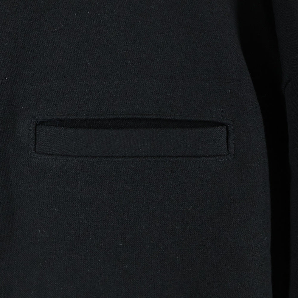 ISAMU KATAYAMA BACKLASH(イサムカタヤマバックラッシュ) THERMO CUT&SEWN / SQUARE CUT バックロックステッチ ストレッチポケット 長袖Tシャツ ブラック 2032-01