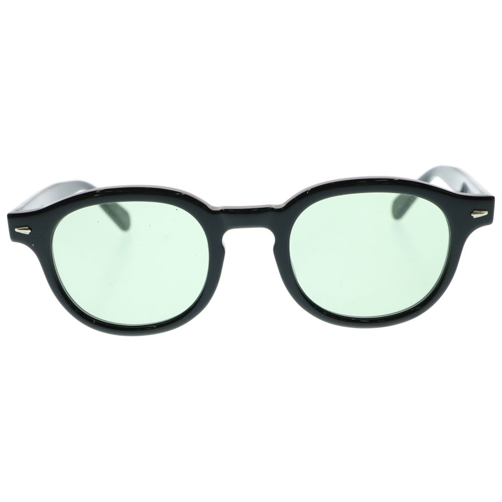 CALEE(キャリー) B/W TYPE GLASSES ボストン ウェリントン型 サングラス 眼鏡 アイウェア ブラック/グリーン