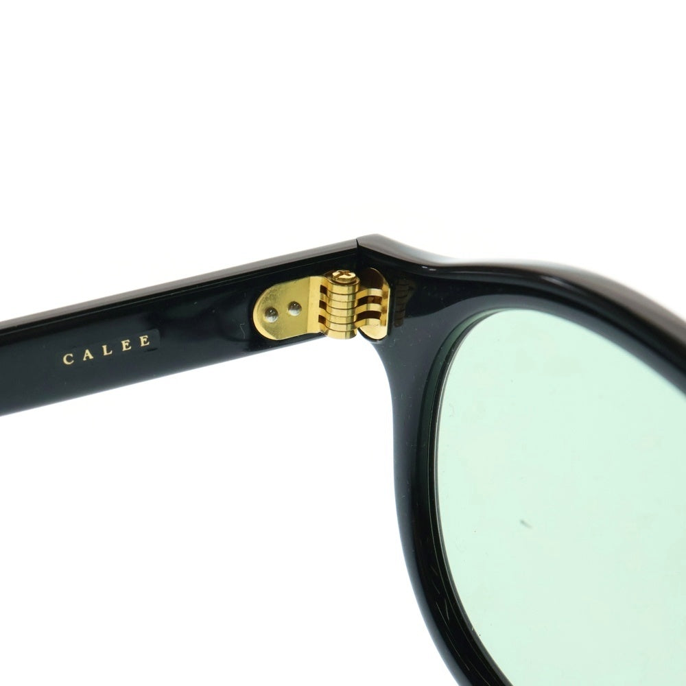 CALEE(キャリー) B/W TYPE GLASSES ボストン ウェリントン型 サングラス 眼鏡 アイウェア ブラック/グリーン