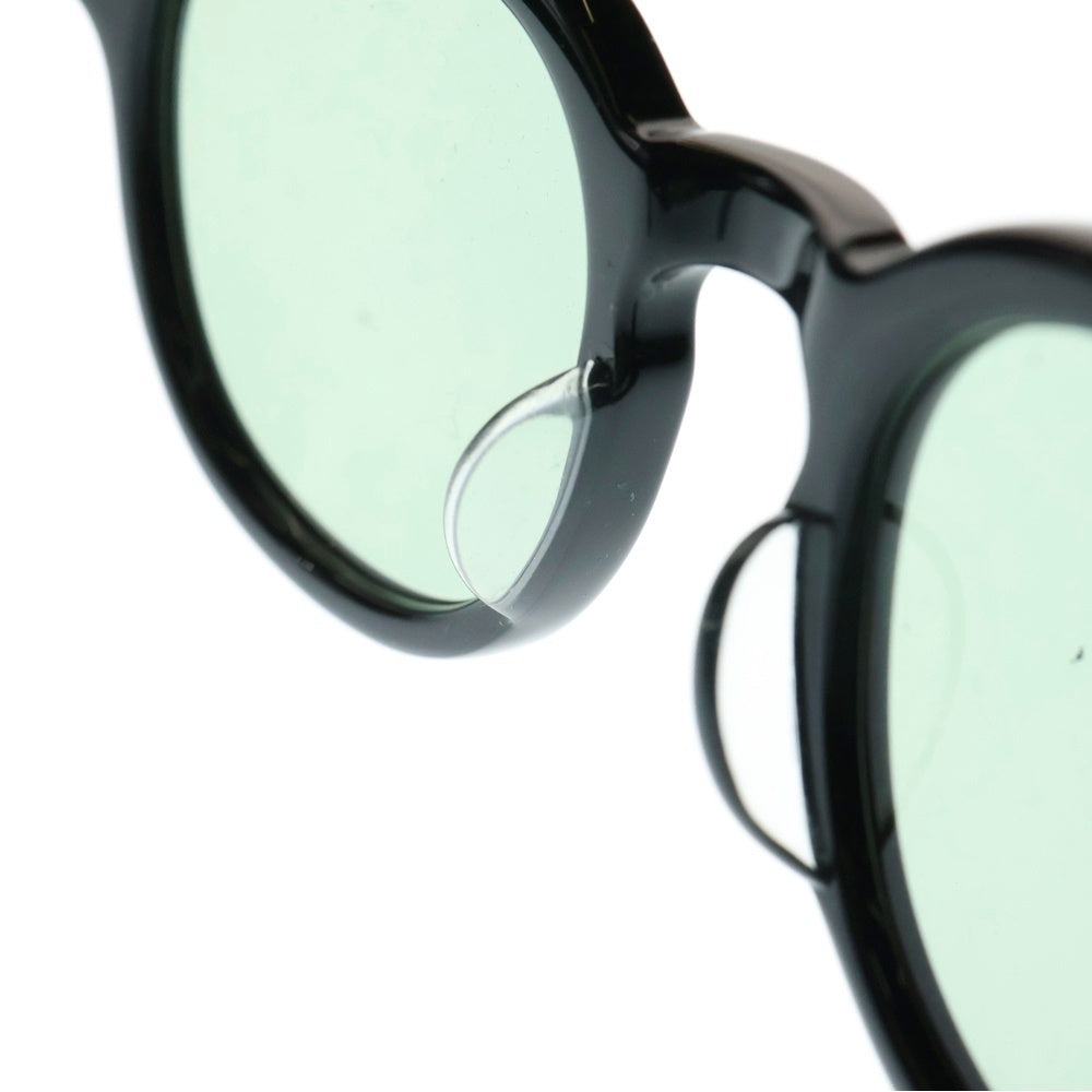 CALEE(キャリー) B/W TYPE GLASSES ボストン ウェリントン型 サングラス 眼鏡 アイウェア ブラック/グリーン
