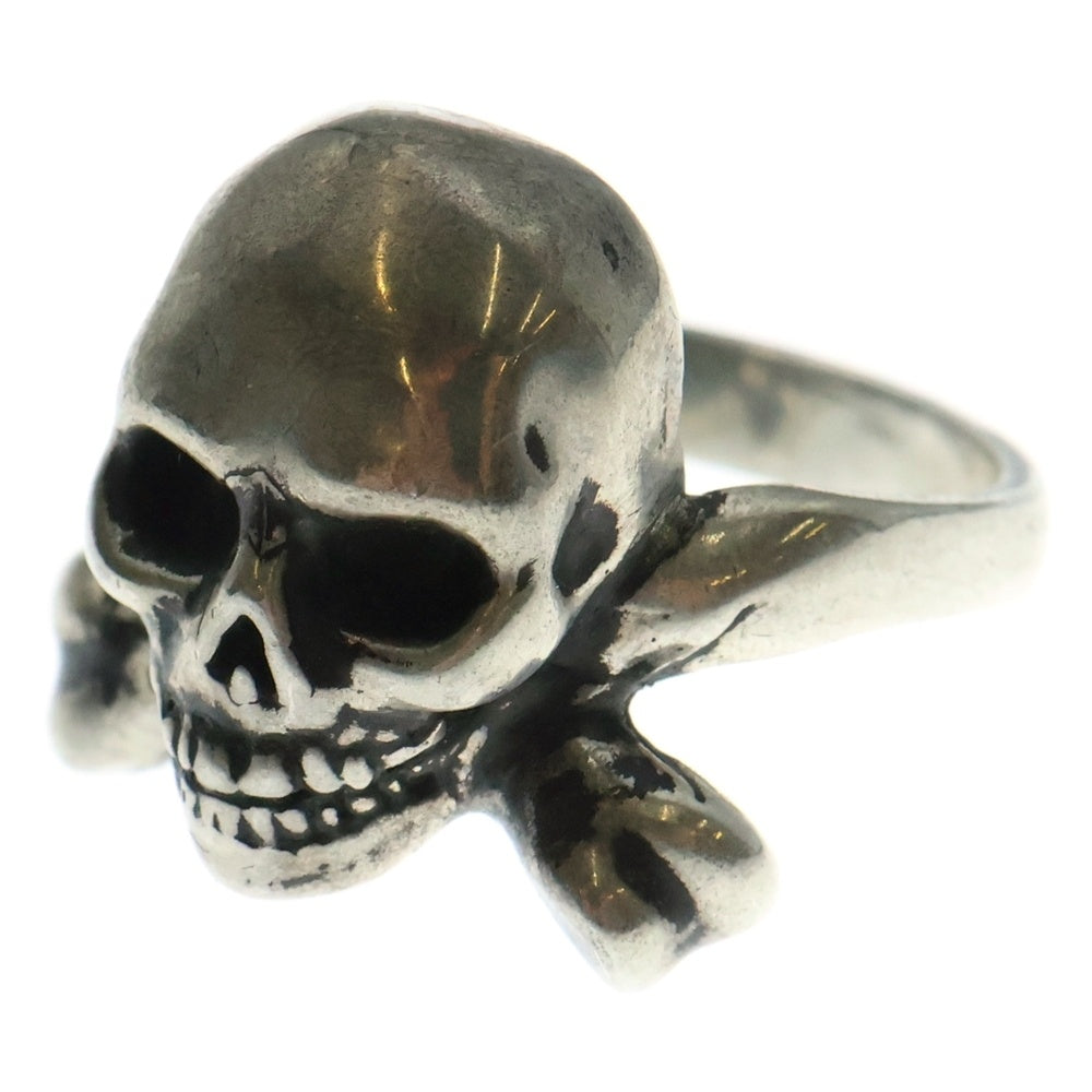 Darren Simonian(ダレンシモニアン) SKULL AND CROSS BONES RING スカル クロスボーンリング 指輪 シルバー