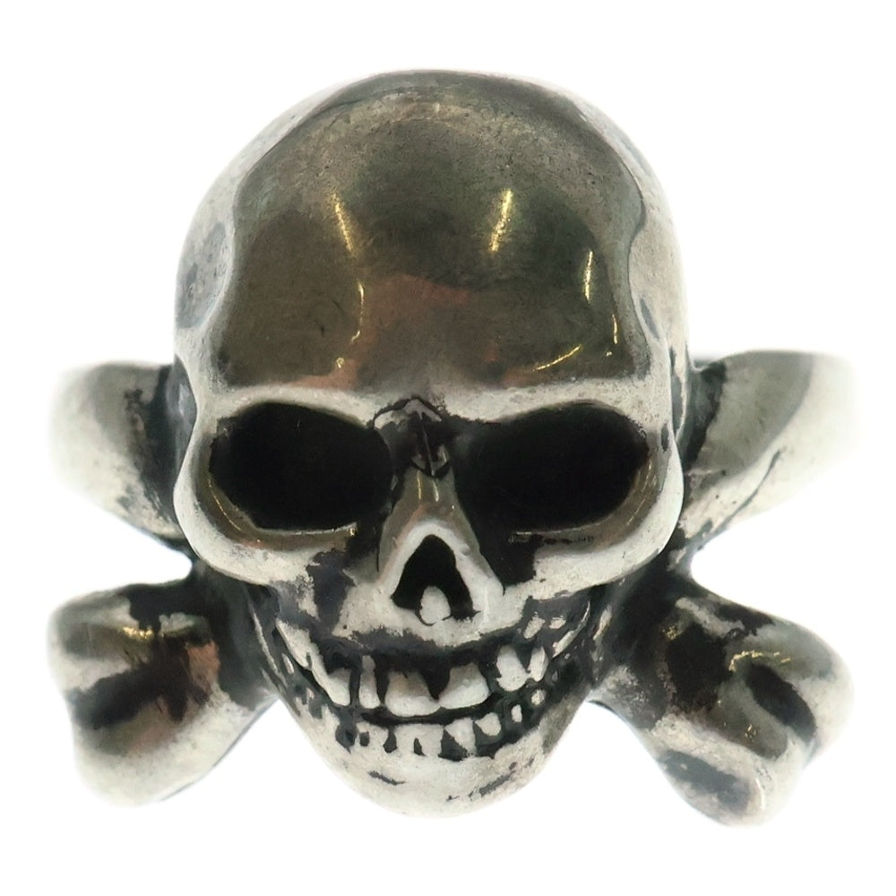 Darren Simonian(ダレンシモニアン) SKULL AND CROSS BONES RING スカル クロスボーンリング 指輪 シルバー