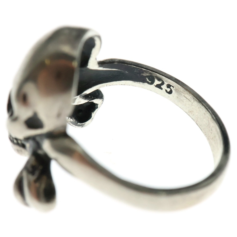 Darren Simonian(ダレンシモニアン) SKULL AND CROSS BONES RING スカル クロスボーンリング 指輪 シルバー