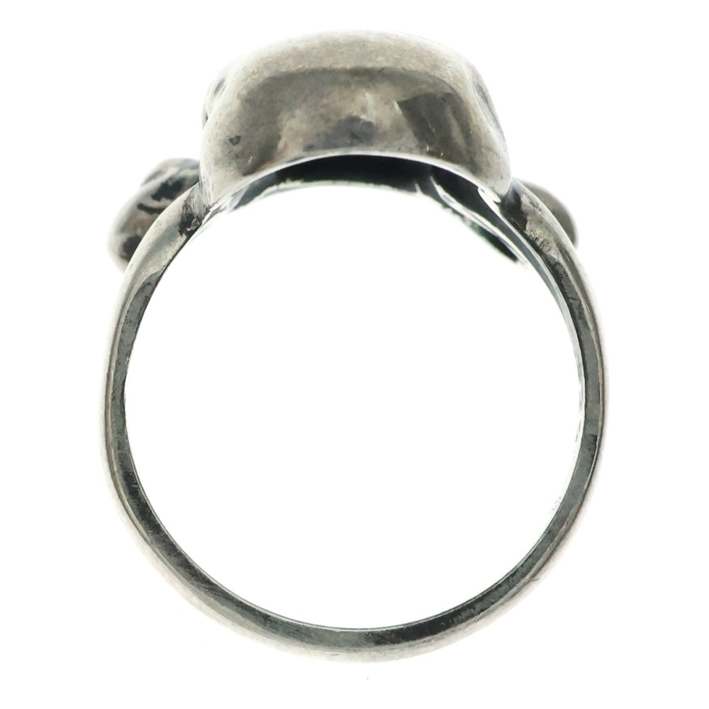 Darren Simonian(ダレンシモニアン) SKULL AND CROSS BONES RING スカル クロスボーンリング 指輪 シルバー