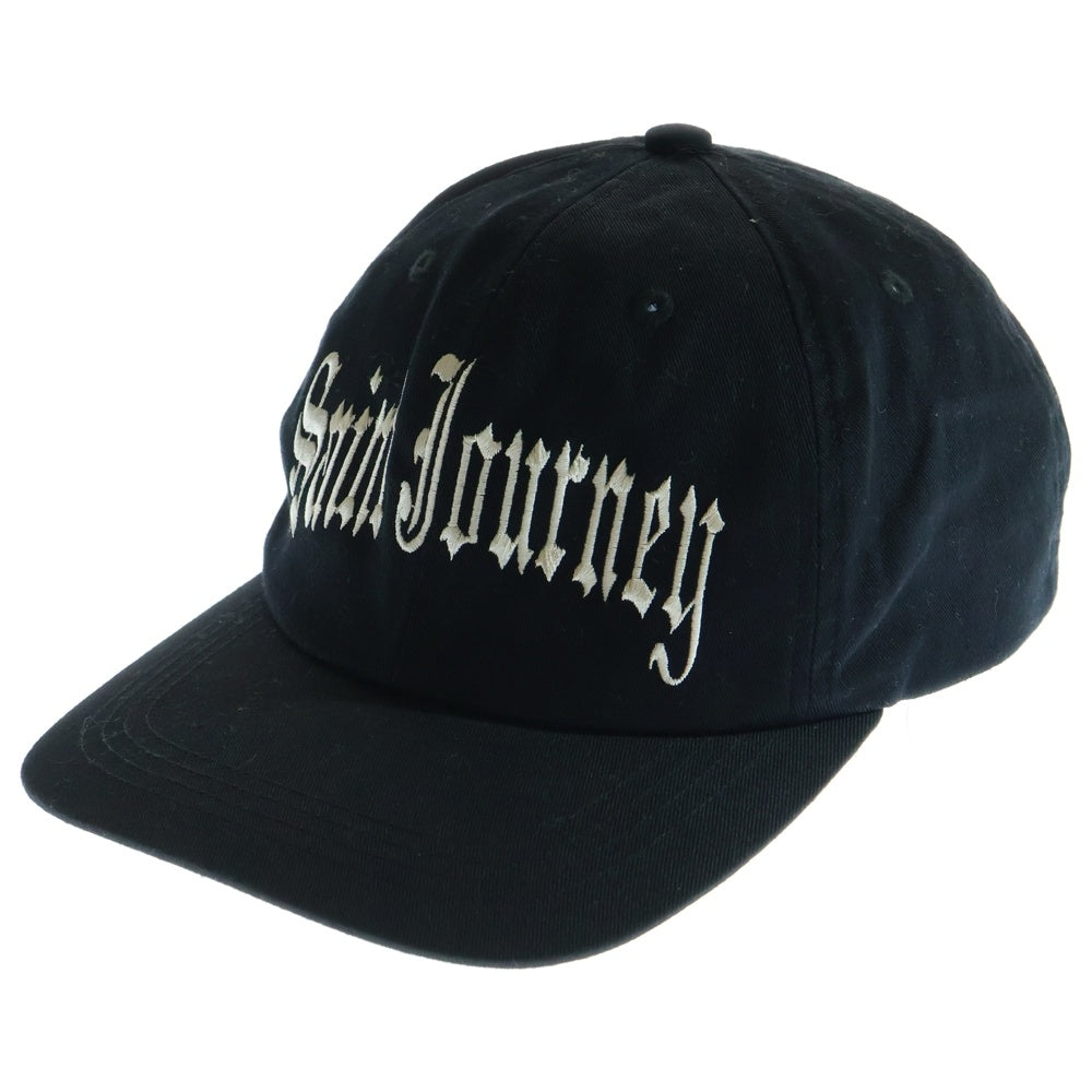 SAINT MICHAEL(セントマイケル) CAP/SAINT JOURNEY 刺繍 ロゴ 6パネル キャップ 帽子 ブラック SM‐TS1‐0000‐076