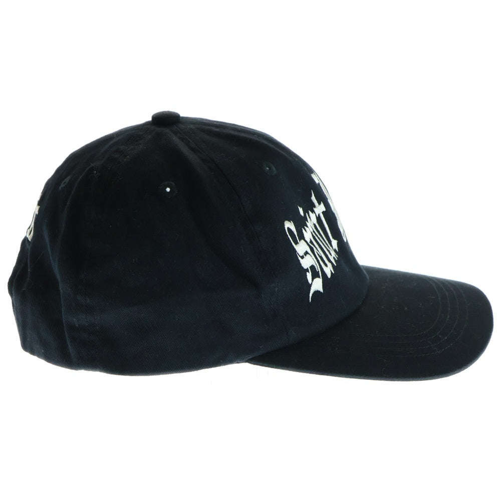 SAINT MICHAEL(セントマイケル) CAP/SAINT JOURNEY 刺繍 ロゴ 6パネル キャップ 帽子 ブラック SM‐TS1‐0000‐076