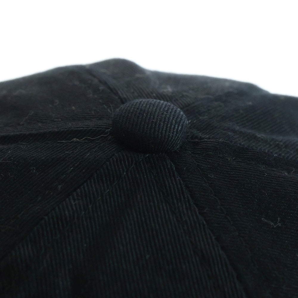 SAINT MICHAEL(セントマイケル) CAP/SAINT JOURNEY 刺繍 ロゴ 6パネル キャップ 帽子 ブラック SM‐TS1‐0000‐076