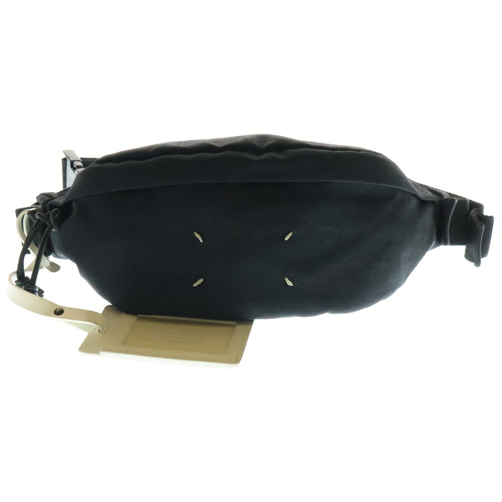 Maison Margiela 11(メゾンマルジェラ11) キャンバス バムバッグ 4ステッチ ボディー ショルダーバッグ ブラック S55WB0010 PR253