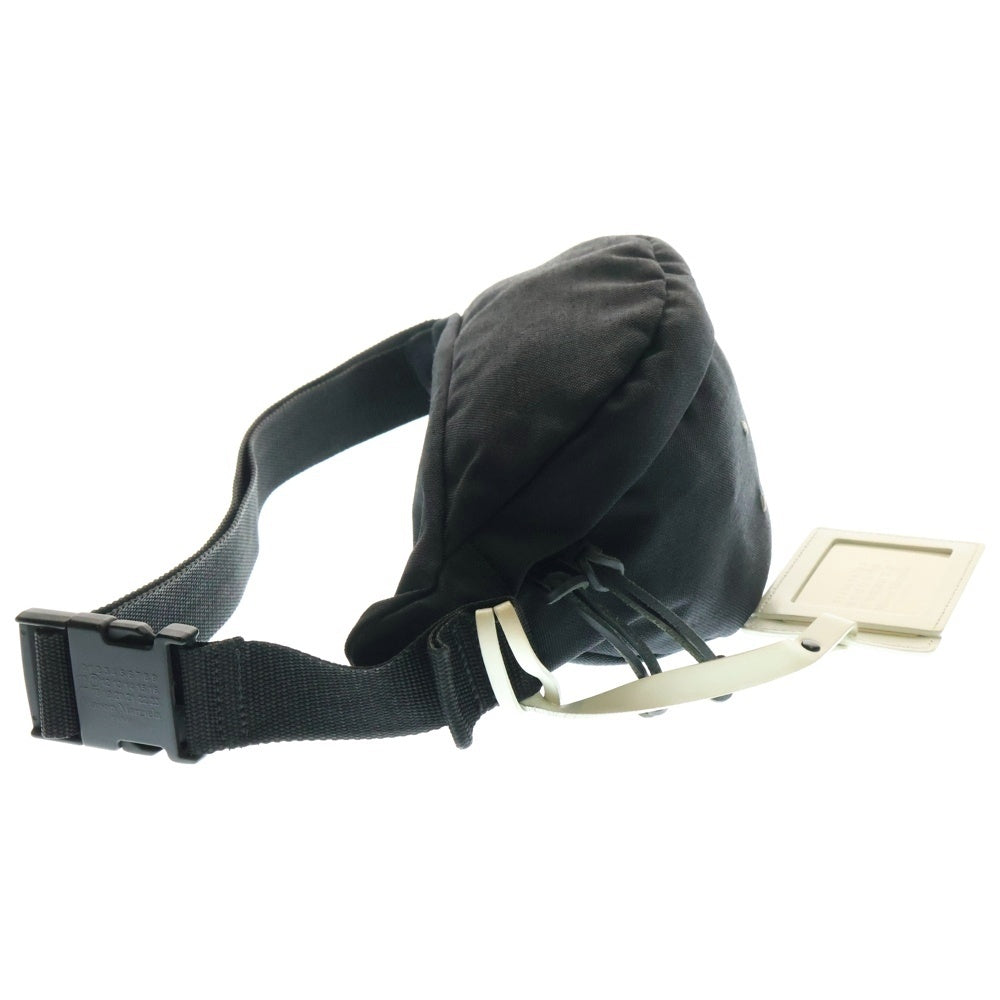 Maison Margiela 11(メゾンマルジェラ11) キャンバス バムバッグ 4ステッチ ボディー ショルダーバッグ ブラック S55WB0010 PR253