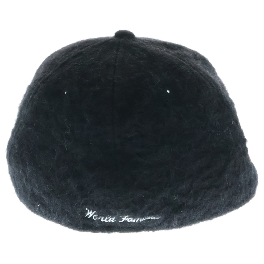 SUPREME(シュプリーム) 24AW ×NEW ERA Brushed Wool Box Logo ブラッシュド ボックスロゴ ウール 6パネルキャップ 帽子 ブラック