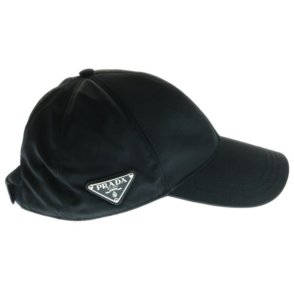 PRADA(プラダ) Re-Nylon Baseball Cap トライアングルロゴ リナイロン ベースボールキャップ 帽子 ブラック 2HC274
