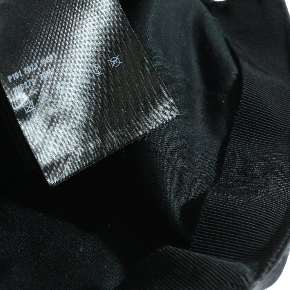 PRADA(プラダ) Re-Nylon Baseball Cap トライアングルロゴ リナイロン ベースボールキャップ 帽子 ブラック 2HC274
