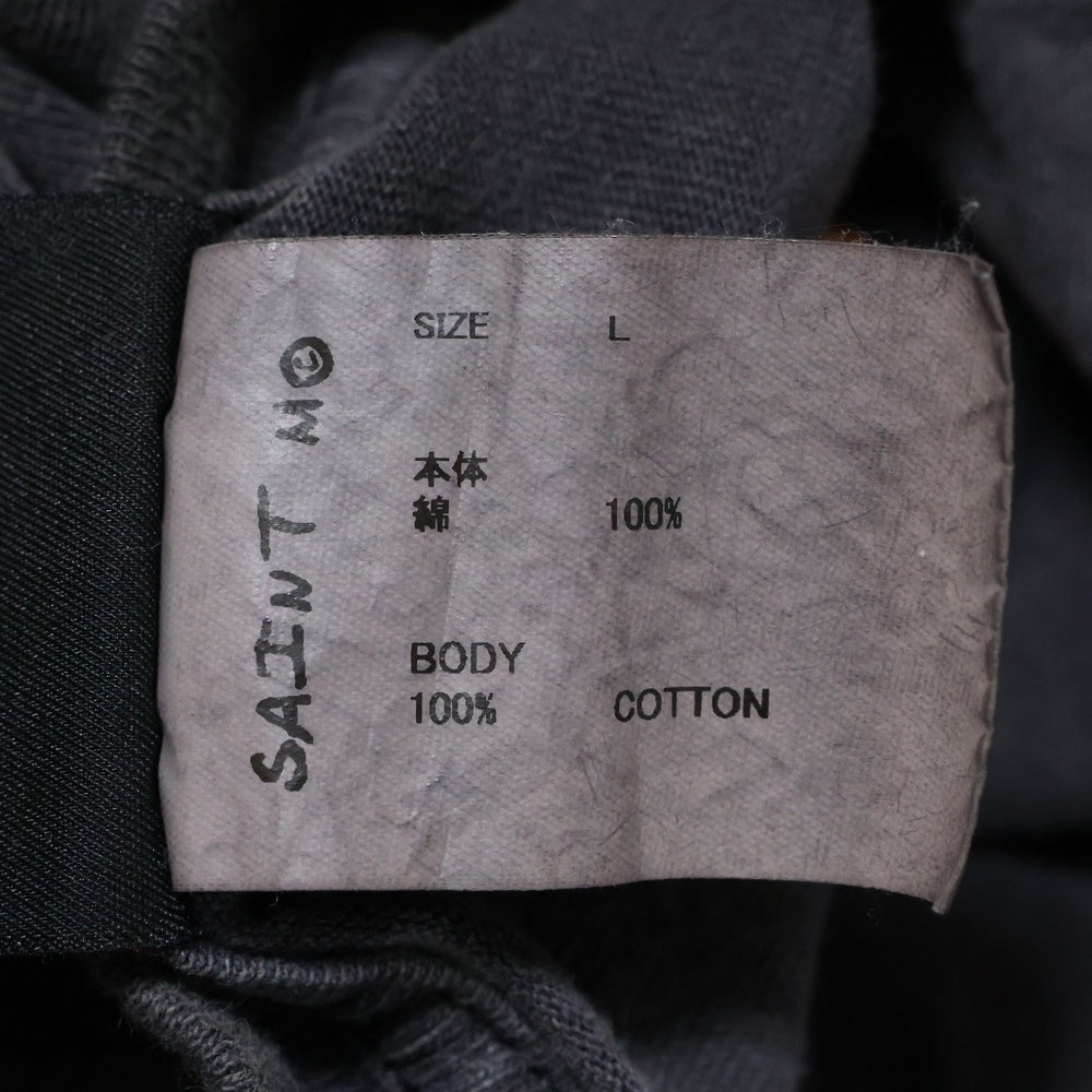 SAINT MICHAEL(セントマイケル) 24SS Coloful Saint SS Tee カラフルロゴ プリント 半袖Tシャツ カットソー チャコールグレー SM-YS8-0000-001