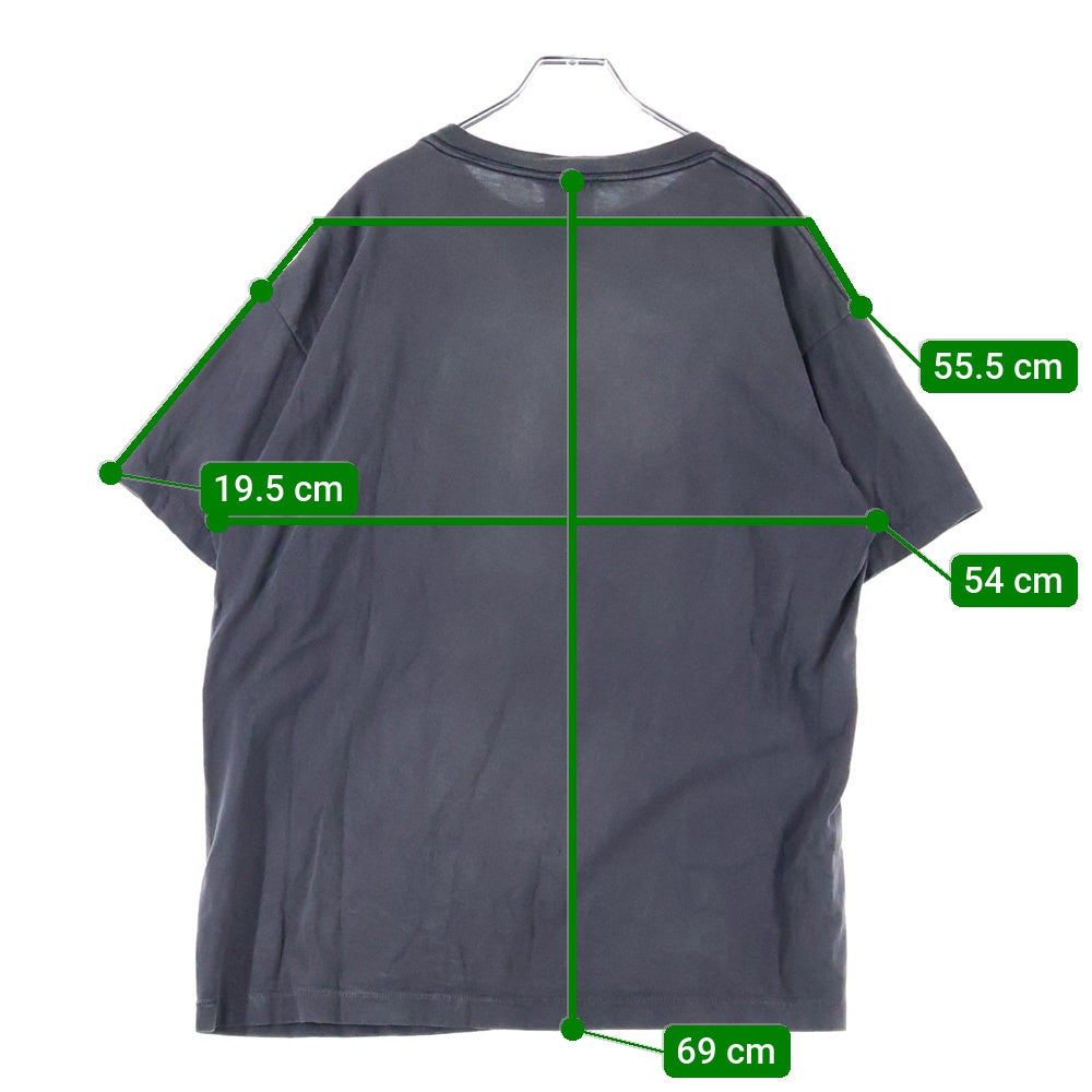 SAINT MICHAEL(セントマイケル) 24SS Coloful Saint SS Tee カラフルロゴ プリント 半袖Tシャツ カットソー チャコールグレー SM-YS8-0000-001