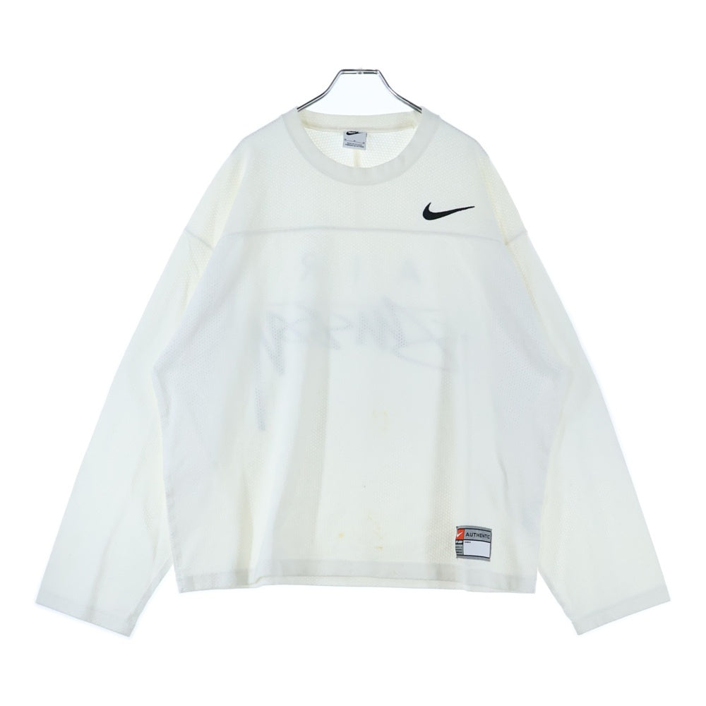 NIKE(ナイキ) ×STUSSY DRI FIT MESH JERSEY ステューシー ドライメッシュジャージ 長袖Tシャツ ホワイト FJ9164‐133