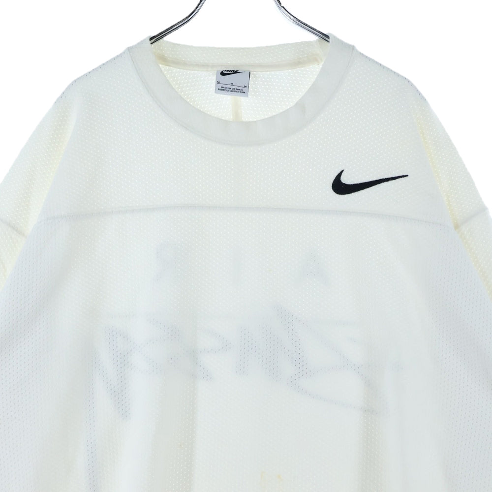 NIKE(ナイキ) ×STUSSY DRI FIT MESH JERSEY ステューシー ドライメッシュジャージ 長袖Tシャツ ホワイト FJ9164‐133
