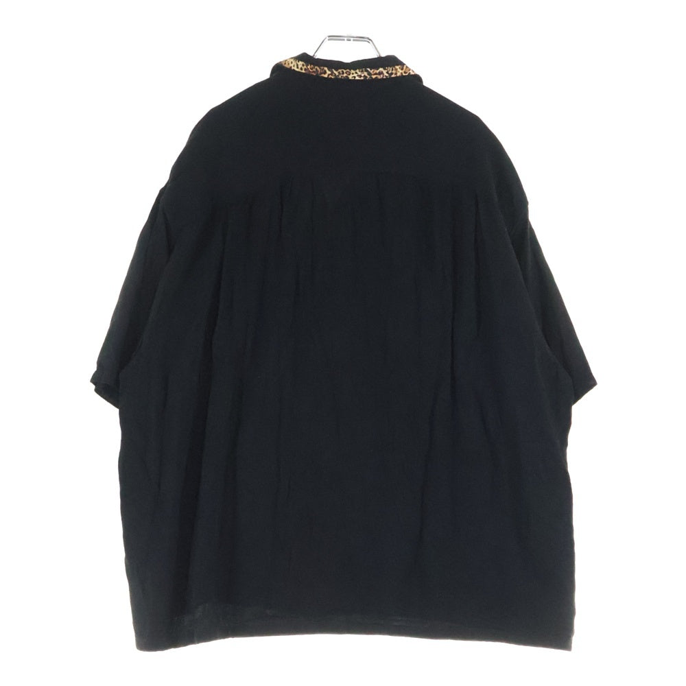 CELINE(セリーヌ) 22AW ロゴ 刺繍 ルーズ ボーリング半袖シャツ ブラック 2C831171S