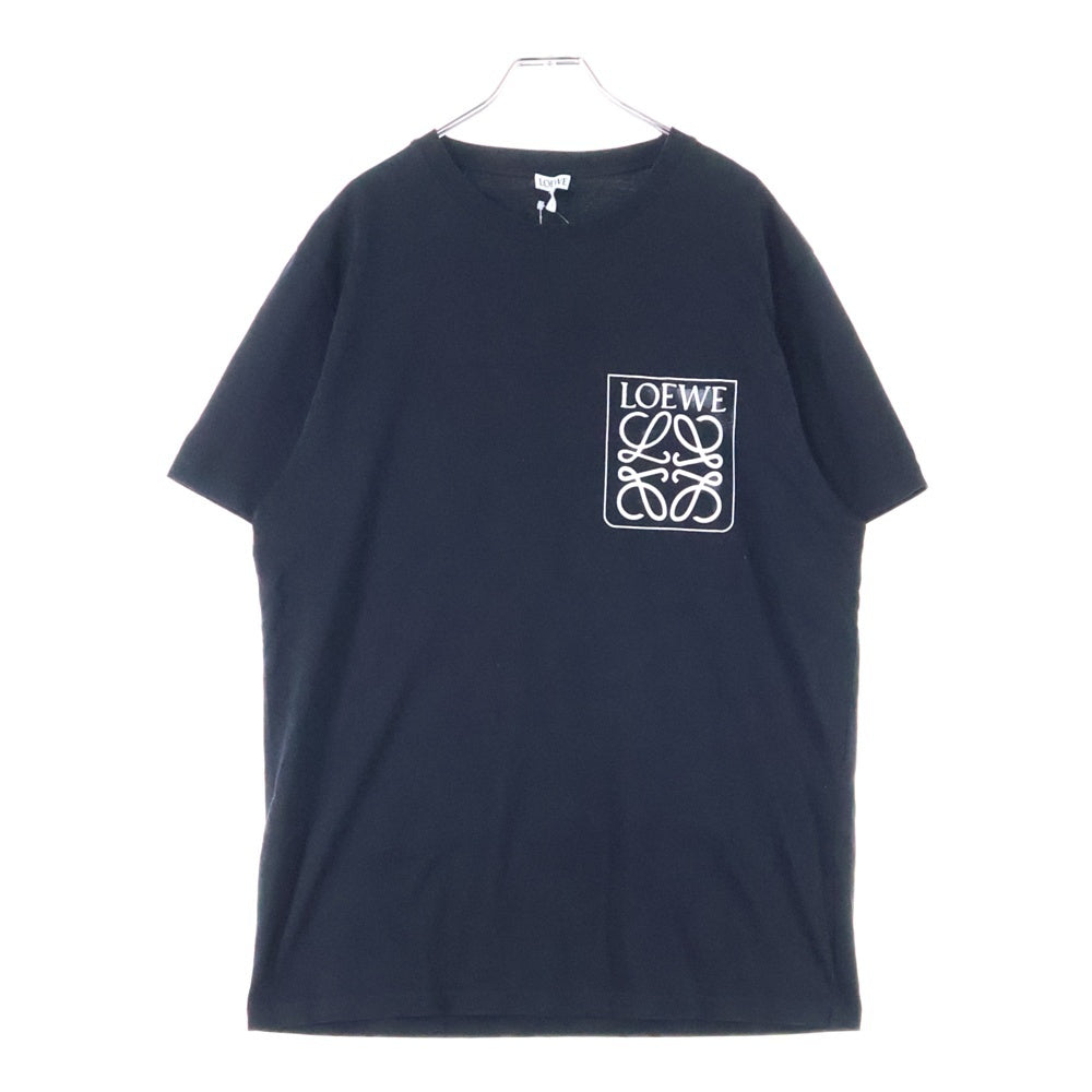 LOEWE(ロエベ) アナグラム ロゴ 半袖カットソー Tシャツ ブラック H526Y22X25