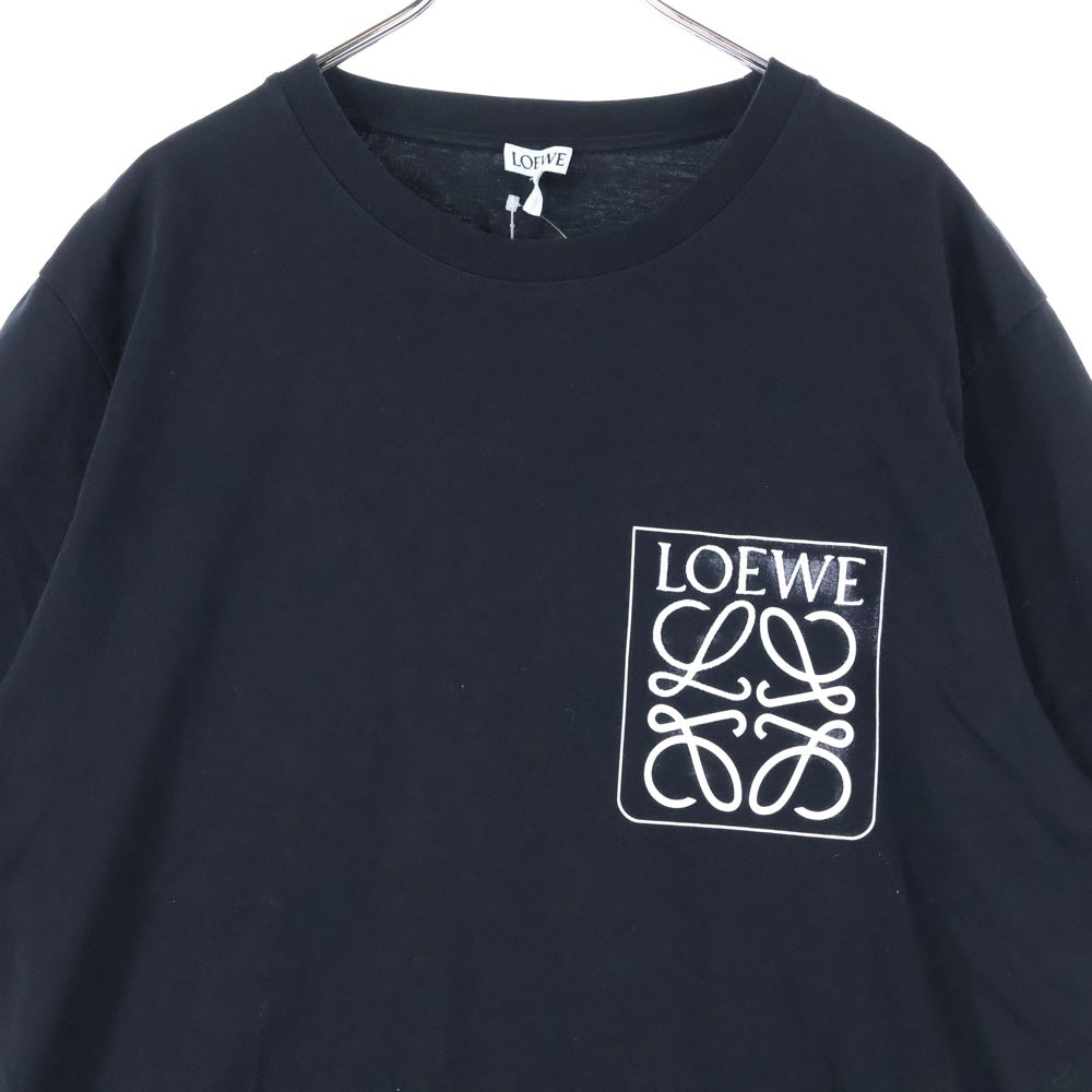 LOEWE(ロエベ) アナグラム ロゴ 半袖カットソー Tシャツ ブラック H526Y22X25
