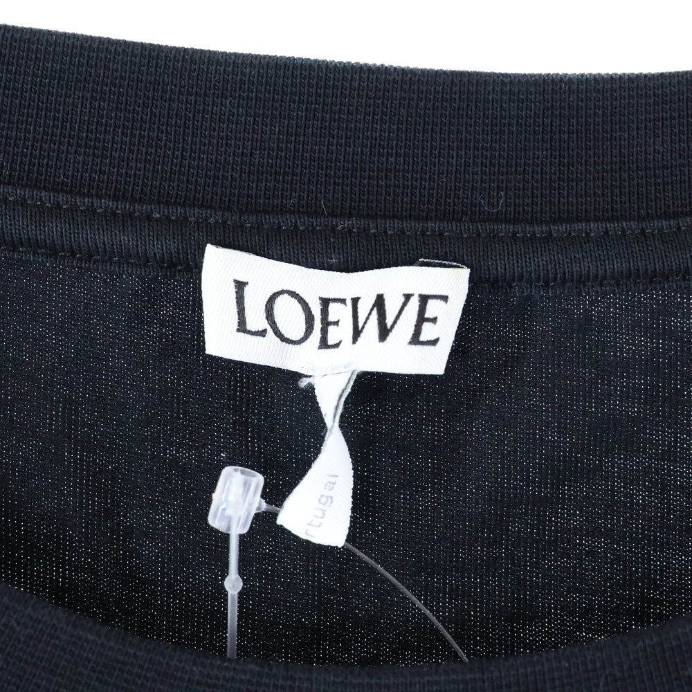 LOEWE(ロエベ) アナグラム ロゴ 半袖カットソー Tシャツ ブラック H526Y22X25