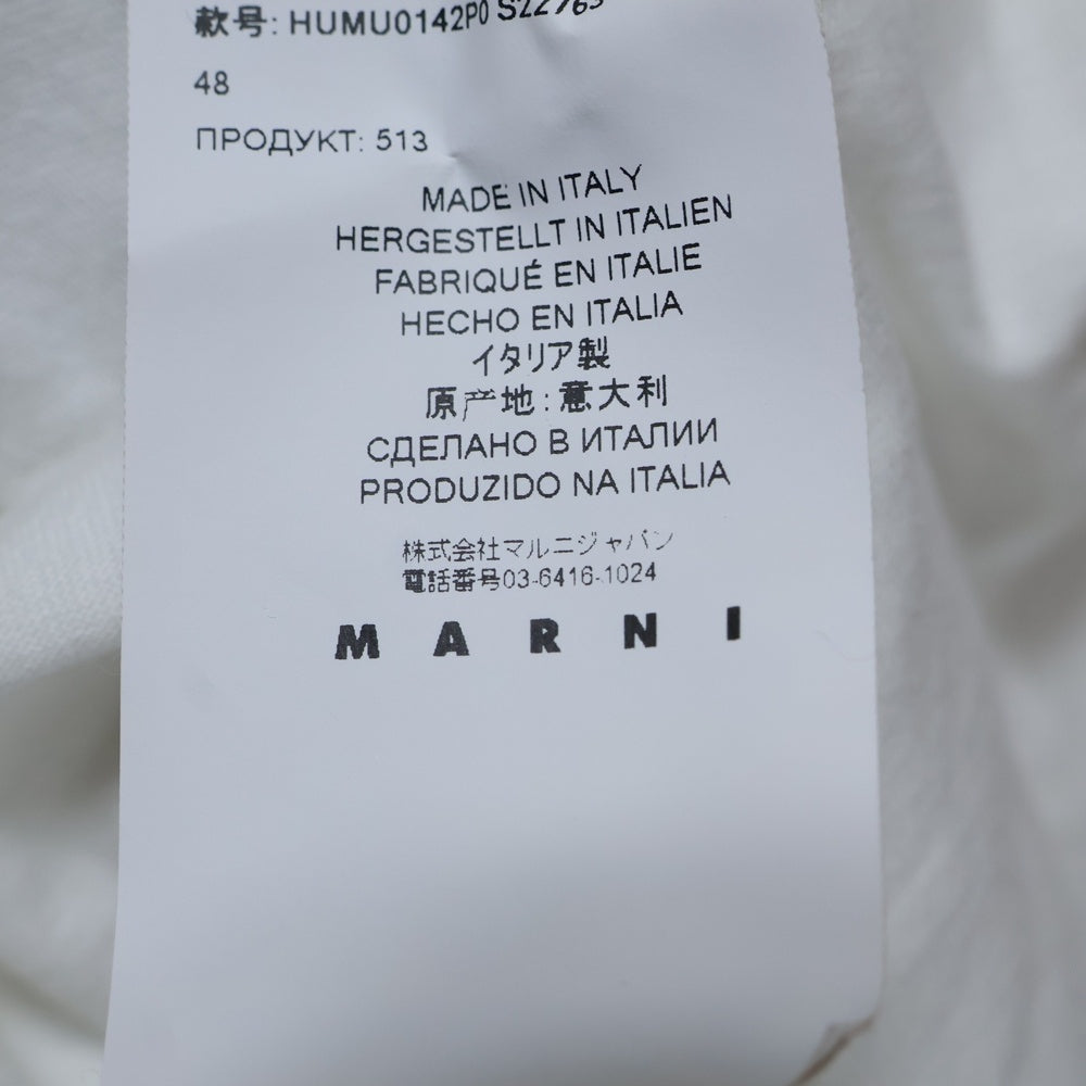 MARNI(マルニ) 20SS グラフィック ロゴ プリント 半袖カットソー Tシャツ ホワイト HUMU0142P0