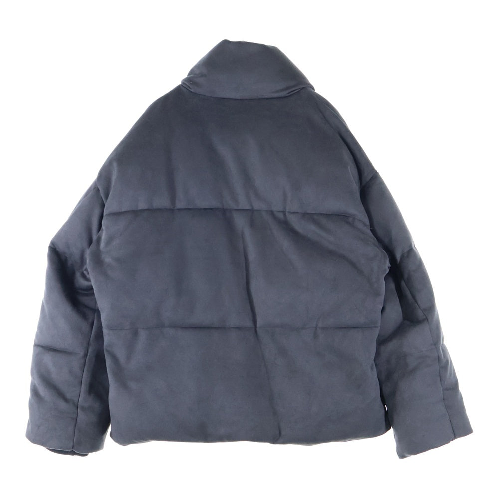 CLEL(クレイル) CLEL OLUME HIGHNECK SHORT PADDED JACKET ボリュームハイネック ジップアップ ショート中綿ジャケット グレー CLEJK789