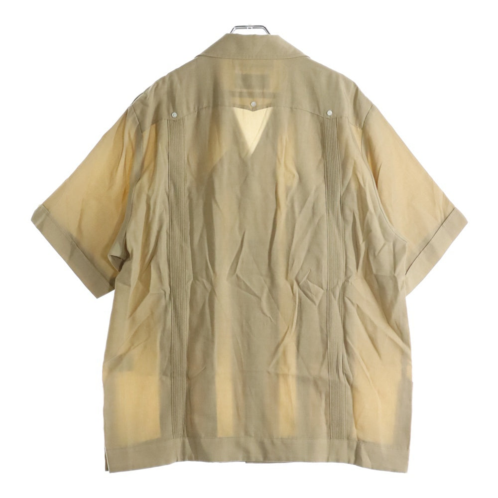 WACKO MARIA(ワコマリア) 25SS ×56 TATTOO STUDIO CUBA SHIRT S/S 56タトゥースタジオ キューバ 半袖シャツ ベージュ 56TS-WM-OC02