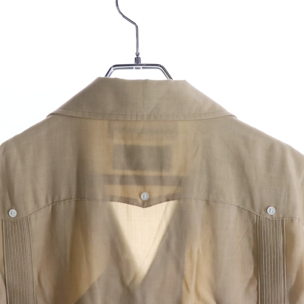WACKO MARIA(ワコマリア) 25SS ×56 TATTOO STUDIO CUBA SHIRT S/S 56タトゥースタジオ キューバ 半袖シャツ ベージュ 56TS-WM-OC02