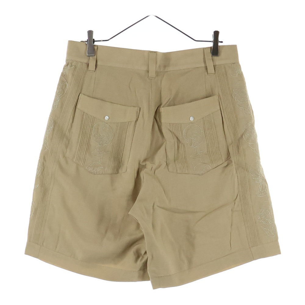 WACKO MARIA(ワコマリア) 25SS ×56 TATTOO STUDIO CUBA SHORTS 56タトゥースタジオ キューバショーツ ハーフパンツ ベージュ 56TS-WM-PT04