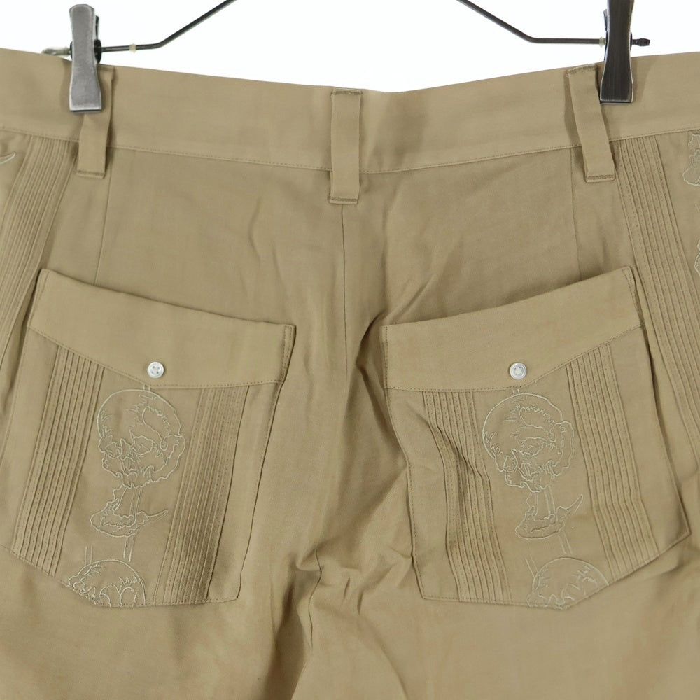 WACKO MARIA(ワコマリア) 25SS ×56 TATTOO STUDIO CUBA SHORTS 56タトゥースタジオ キューバショーツ ハーフパンツ ベージュ 56TS-WM-PT04